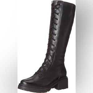 New Johni Naturalizer Leather combat tall boots